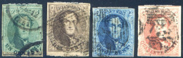 Belgique COB N°9 à 12 Oblitérés - Cote 250€ - (F3094) - 1858-1862 Médaillons (9/12)