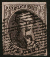 TIMBRE Belgique - COB 3 Obl -  10c - 1849 - Cote 115 - - 1849-1850 Médaillons (3/5)