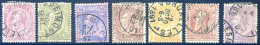 Belgique COB N°46 à 52 Oblitérés - Cote 68,50 € - (F3101) - 1905 Barbas Largas