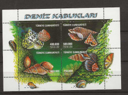 2002 MNH Turkye Mi Block 49 Postfris** - Nuevos