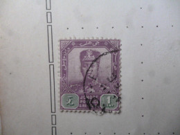 JAHORE OLD FINE USED/POSTMARK AS PER SCAN - Johore