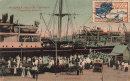 Nouvelle Calédonie - Départ Du Courrier - Collection Barrau - Animé - Colorisé - Bateau - Carte Postale Ancienne - Nueva Caledonia