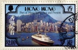 HONG KONG - Paquebot "Queen Elizabeth 2" à Hong Kong - Gebraucht