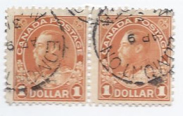 17292) Canada  1923 Pair - Gebruikt