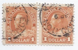 17292) Canada  1923 Pair - Oblitérés