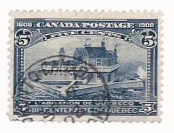 17296) Canada  1908 Quebec SON Postmark Cancel - Gebruikt