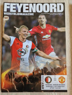Programme Feyenoord - Manchester United - 15.9.2016 - UEFA Europa League - Holland - Programm - Football - Zlatan  Kuyt - Libros
