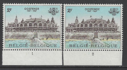 Belgique - 1967 - COB 1418 ** (MNH) - Planches 1 à 2, Série Complète - 1961-1970