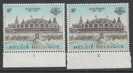 Belgique - 1967 - COB 1418 ** (MNH) - Planches 1 à 2, Série Complète - 1961-1970