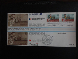 FRANCE-CANADA. EMISSION COMMUNE ST MALO-QUEBEC - Used Stamps