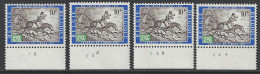 Belgique - 1967 - COB 1422 ** (MNH) - Planches 1 à 4, Série Complète - 1961-1970