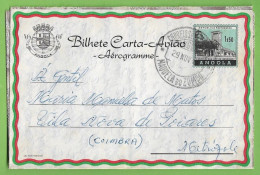 História Postal - Filatelia - Aerograma - Aerogram - Stamps - Timbres - Philately - Portugal - Angola - Storia Postale