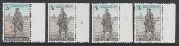 Belgique COB 1445 ** (MNH) - Planches 1 à 4, Série Complète - 1961-1970