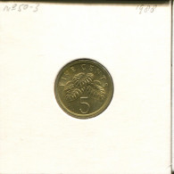 5 CENTS 1988 SINGAPUR SINGAPORE Münze #AR469.D - Singapour