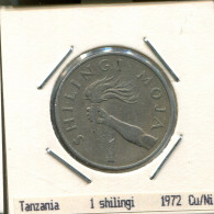 1 SHILLING 1972 TANSANIA TANZANIA Münze #AS359.D - Tansania