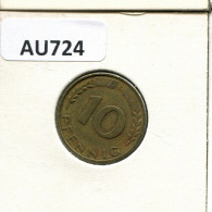 10 PFENNIG 1950 G BRD DEUTSCHLAND Münze GERMANY #AU724.D - 10 Pfennig