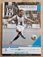 Programme SC Heracles Almelo - PSV Eindhoven - 28.1.2017 - KNVB Eredivisie - Holland - Programm - Football - Te Wierik - Boeken