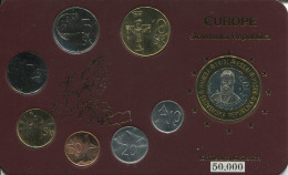 SLOVENSKA REPUBLIKA 1992-2004 Coin SET 7 Coin + MEDAL UNC #SET1253.13.U - Slovenia