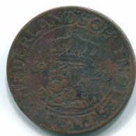 1 CENT 1920 NETHERLANDS EAST INDIES INDONESIA Copper Colonial Coin #S10092.U - Indie Olandesi