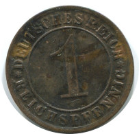 1 REICHSPFENNIG 1931 G GERMANY Coin #AE221.U - 1 Rentenpfennig & 1 Reichspfennig