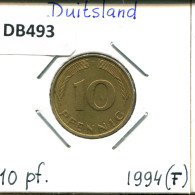 10 PFENNIG 1994 F WEST & UNIFIED GERMANY Coin #DB493.U - 10 Pfennig