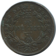 1 CENT 1887 British North Borneo Coin #AE779.16.U - Andere - Azië