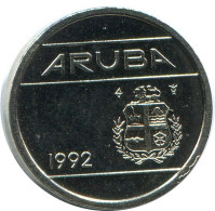 5 CENTS 1992 ARUBA Coin (From BU Mint Set) #AH113.U - Aruba