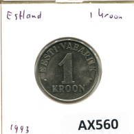 1 KROON 1993 ESTONIE ESTONIA Pièce #AX560.F - Estland