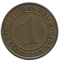 1 REICHSPFENNIG 1932 A ALLEMAGNE Pièce GERMANY #AE223.F - 1 Renten- & 1 Reichspfennig