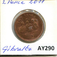 2 PENCE 2011 GIBRALTAR Pièce #AY290.F - Gibilterra