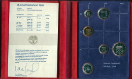 NÉERLANDAIS NETHERLANDS 1984 MINT SET 5 Pièce ARGENT MEDAL PROOF #SET1136.16.F - Nieuwe Sets & Testkits