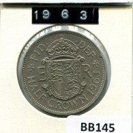 HALF CROWN 1963 UK GRANDE-BRETAGNE GREAT BRITAIN Pièce #BB145.F - K. 1/2 Crown