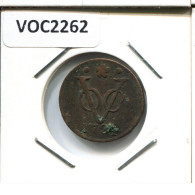 1734 HOLLAND VOC DUIT INDES NÉERLANDAIS NETHERLANDS NEW YORK COLONIAL PENNY #VOC2262.7.F - Indes Néerlandaises