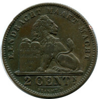 2 CENTIMES 1911 BELGIUM Coin DUTCH Text #AX361.U - 2 Cent