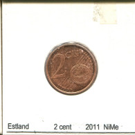 2 CENTS 2011 ESTONIA Coin #AS691.U - Estonie