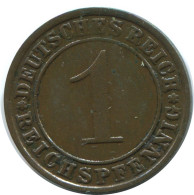 1 REICHSPFENNIG 1928 F GERMANY Coin #AE213.U - 1 Renten- & 1 Reichspfennig