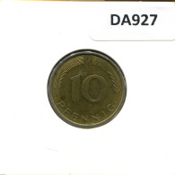 10 PFENNIG 1980 J WEST & UNIFIED GERMANY Coin #DA927.U - 10 Pfennig