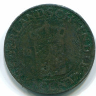 1 CENT 1920 NETHERLANDS EAST INDIES INDONESIA Copper Colonial Coin #S10097.U - Niederländisch-Indien