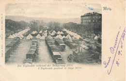 Metz * En 1870 * L'esplanade Pendant Le Siège En 1870 * Wagons - Metz