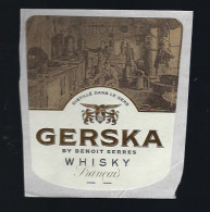 étiquette  Whisky Français  Gerska  Benoit Serres Villefranche De Lauragais 31  France - Whisky