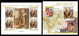 Niger  2022 Amerigo Vespucci.  (418) OFFICIAL ISSUE - Explorateurs