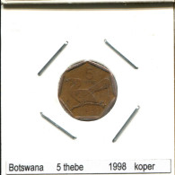 5 THEBE 1998 BOTSWANA Pièce #AS414.F - Botswana