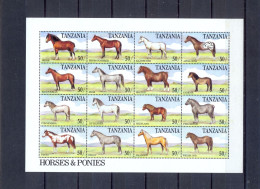 TANZANIA - MNH - HORSES - MI.NO.974/89 - CV = 19 € - Chevaux