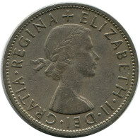 HALF CROWN 1957 UK GBAN BRETAÑA GREAT BRITAIN Moneda #AN510.E - K. 1/2 Crown