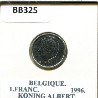 1 FRANC 1996 FRENCH Text BÉLGICA BELGIUM Moneda #BB325.E - 1 Frank