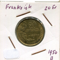 20 FRANCS 1950 B FRANCIA FRANCE Moneda #AM680.E - 20 Francs