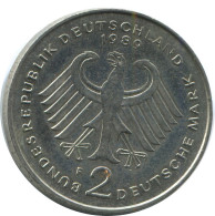 2 DM 1989 F K.SCHUMACHER BRD ALEMANIA Moneda GERMANY #AG258.3.E - 2 Marcos