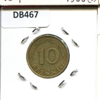 10 PFENNIG 1989 D BRD ALEMANIA Moneda GERMANY #DB467.E - 10 Pfennig