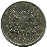 50 SHILLINGS 1980 KENYA Moneda #AZ203.E - Kenya