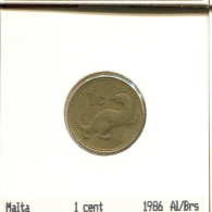 1 CENT 1986 MALTA Moneda #AS634.E - Malte
